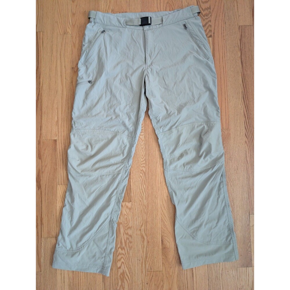 Rab Pants Mens 34x31 Atlas Hiking Elastic Waist Belted Lightweight Climbing